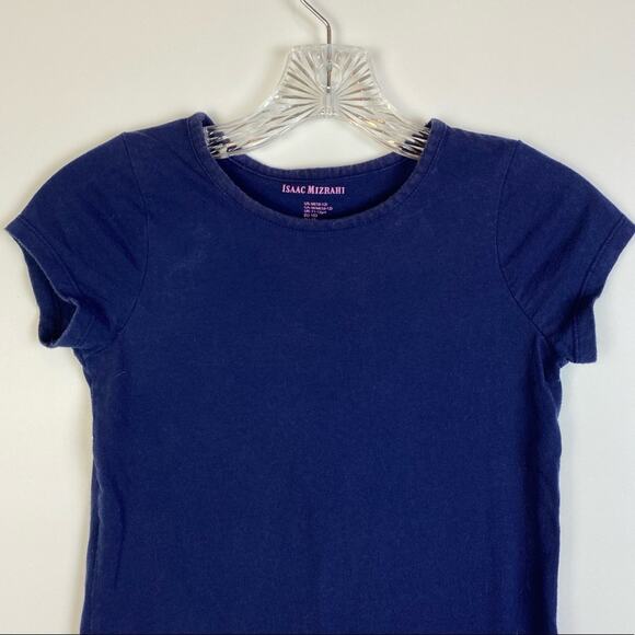 ISAAC MIZRAHI GIRLS NAVY T-SHIRT SIZE M - Picture 3 of 8